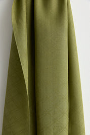 Silk Cotton Scarf - Olive Green