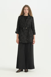 Jakar Blazer Ceket - Siyah