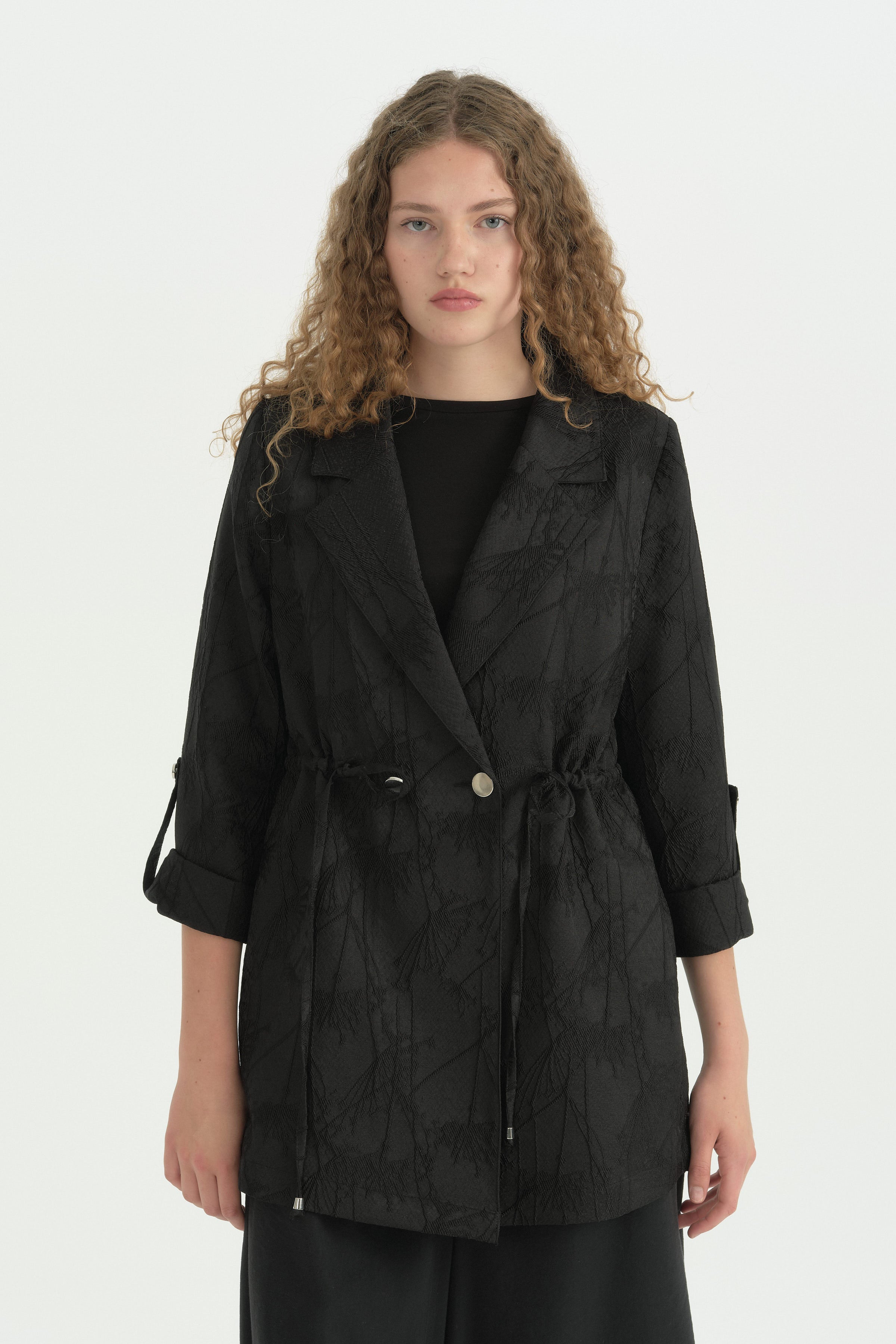 Jakar Blazer Ceket - Siyah