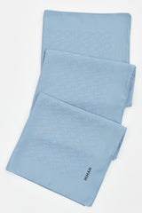 Jacquard Patterned Scarf - Blue