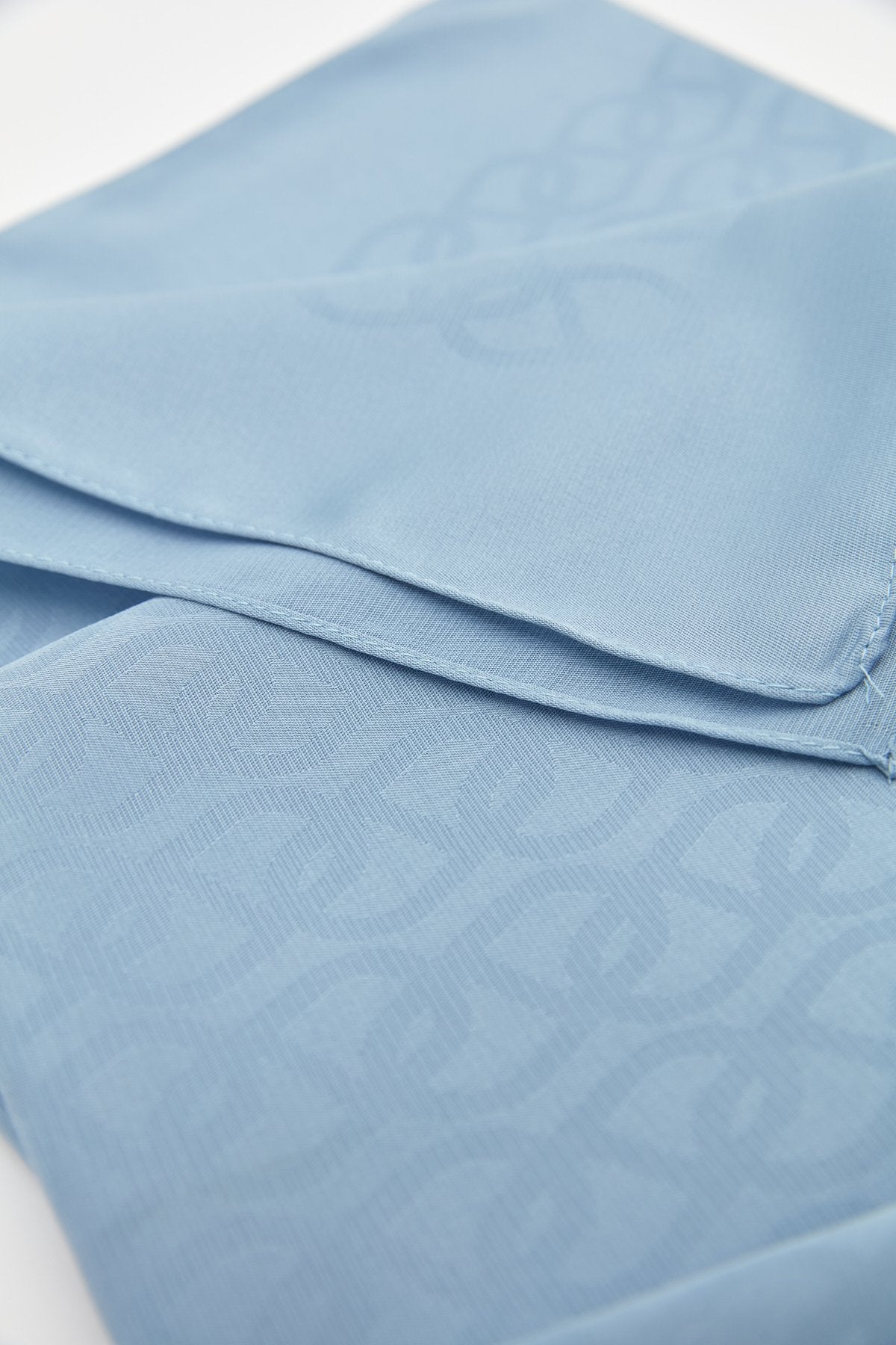 Jacquard Patterned Scarf - Blue