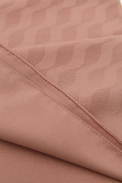Jacquard Patterned Scarf - Light Brown