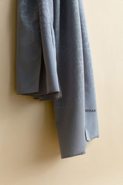 Jacquard Patterned Shawl - Anthracite