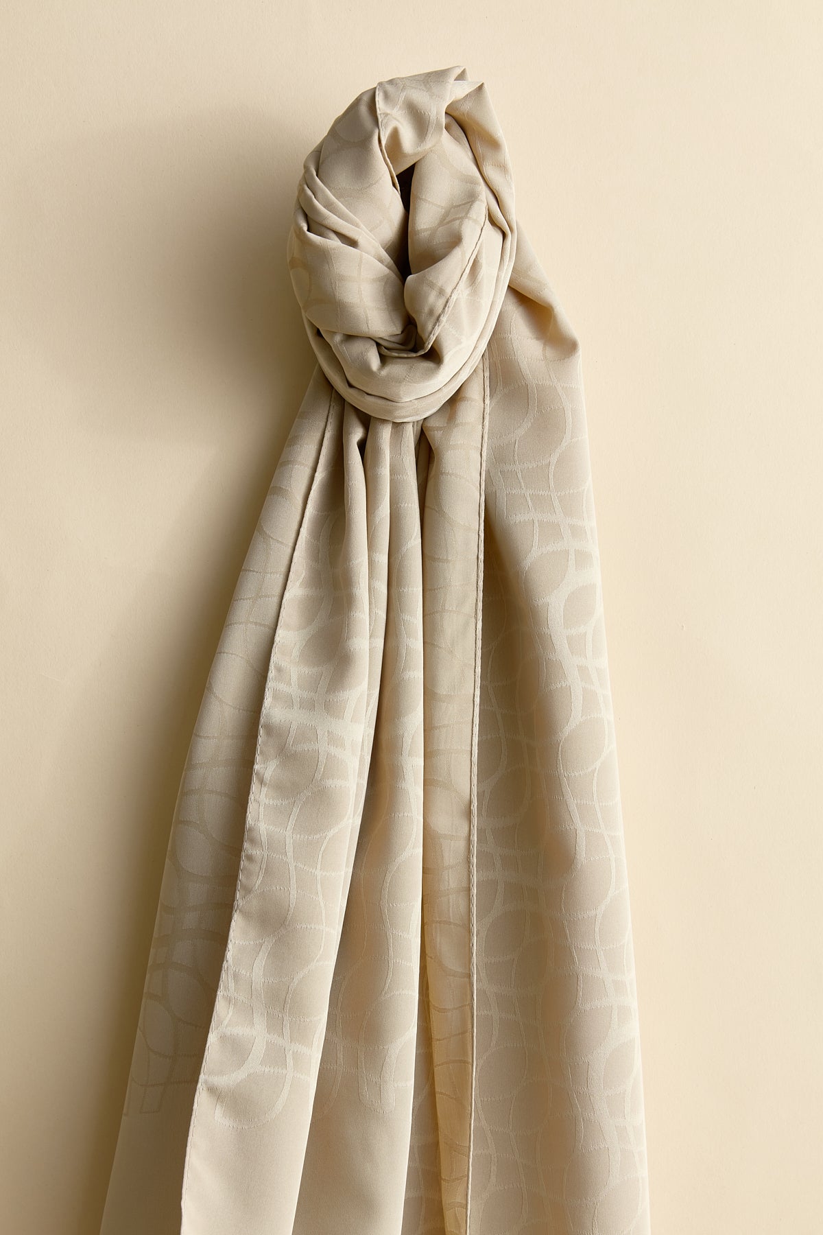 Jacquard Patterned Shawl - Acid