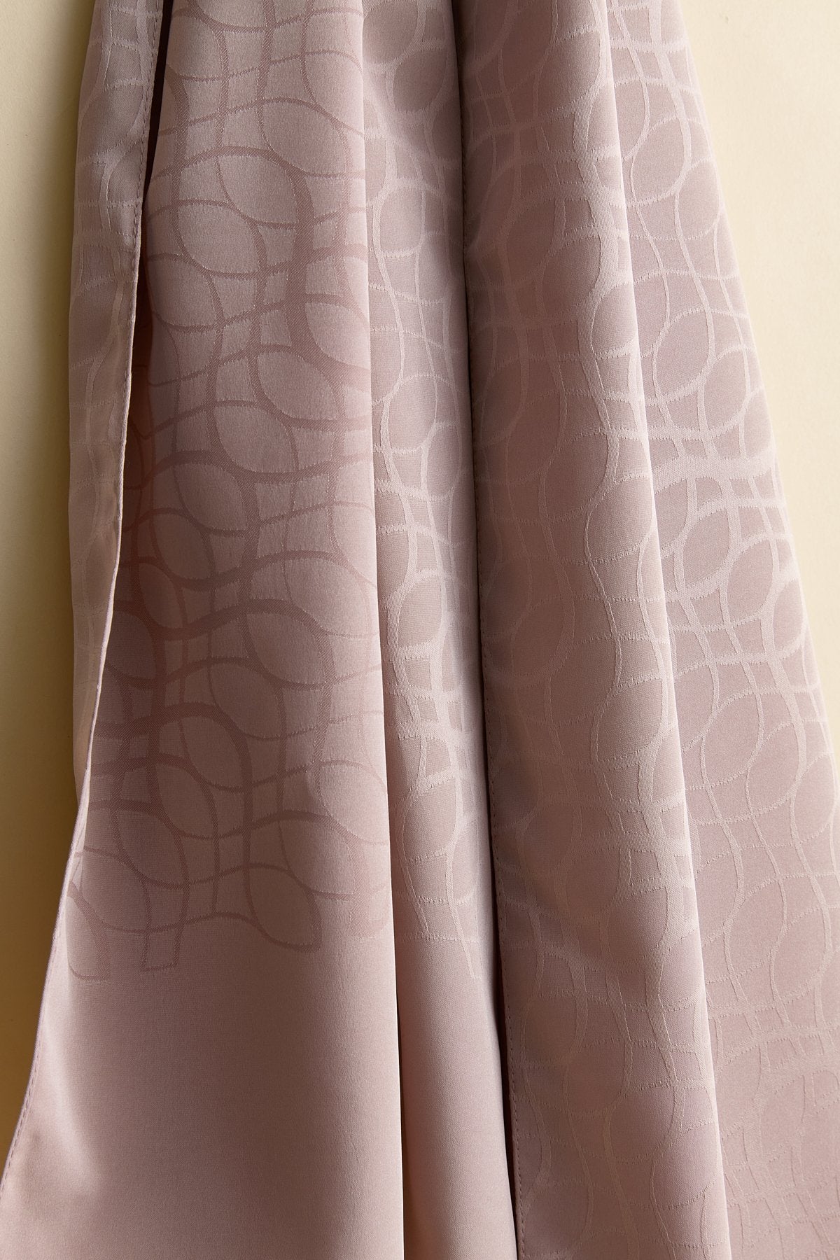 Jacquard Patterned Scarf - Coffee