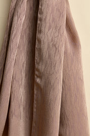 Jacquard Patterned Scarf - Coffee