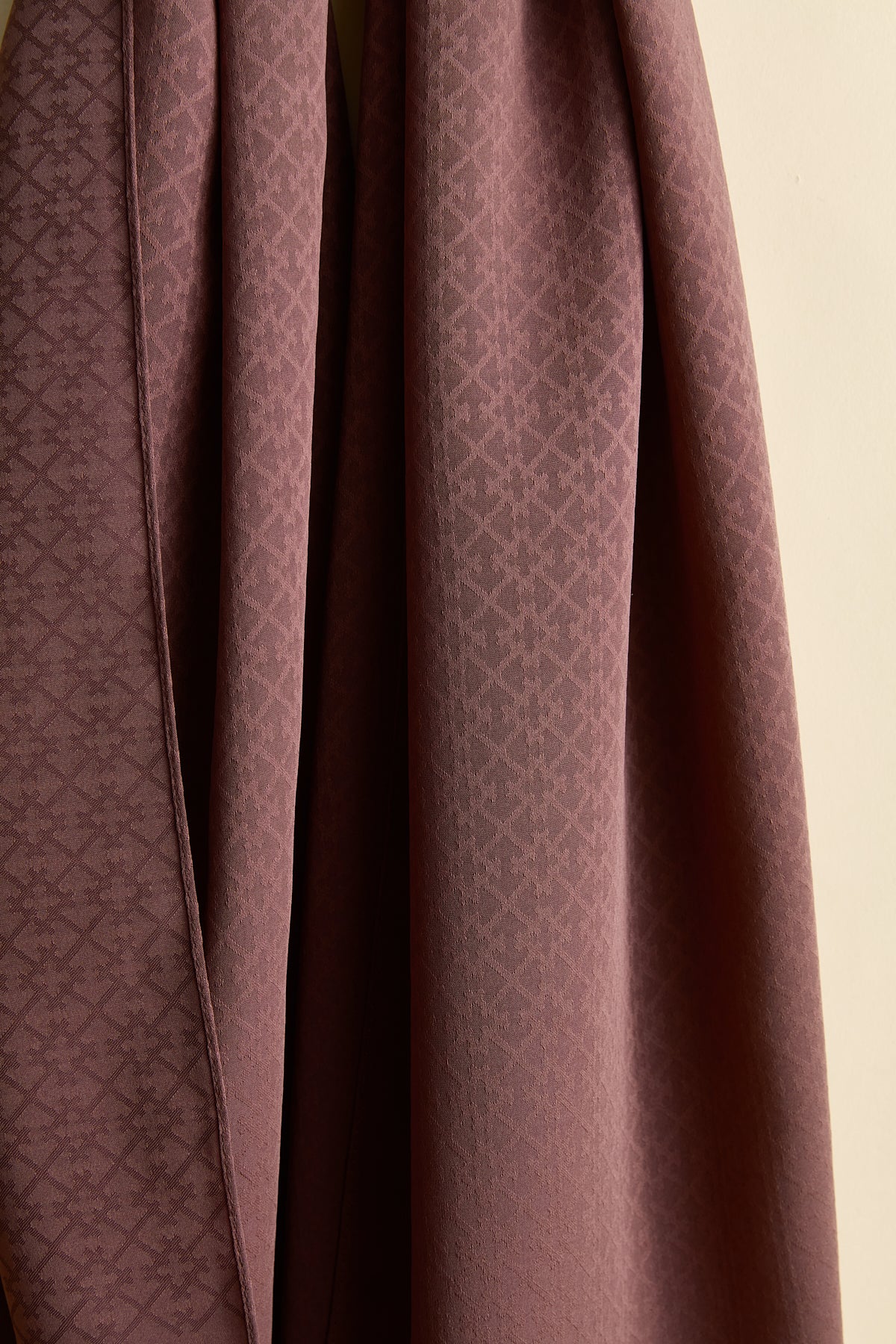 Jacquard Patterned Shawl - Dark Brown