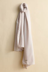 Jacquard Patterned Shawl - Sand