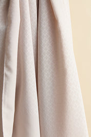Jacquard Patterned Shawl - Sand