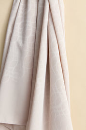 Jacquard Patterned Shawl - Sand