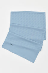 Jacquard Patterned Scarf - Blue