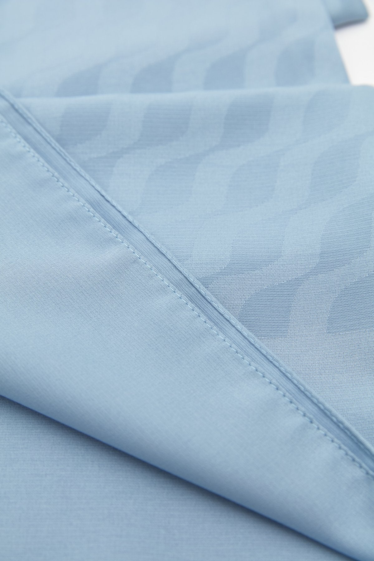 Jacquard Patterned Scarf - Blue