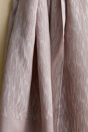 Jacquard Patterned Shawl - Mink