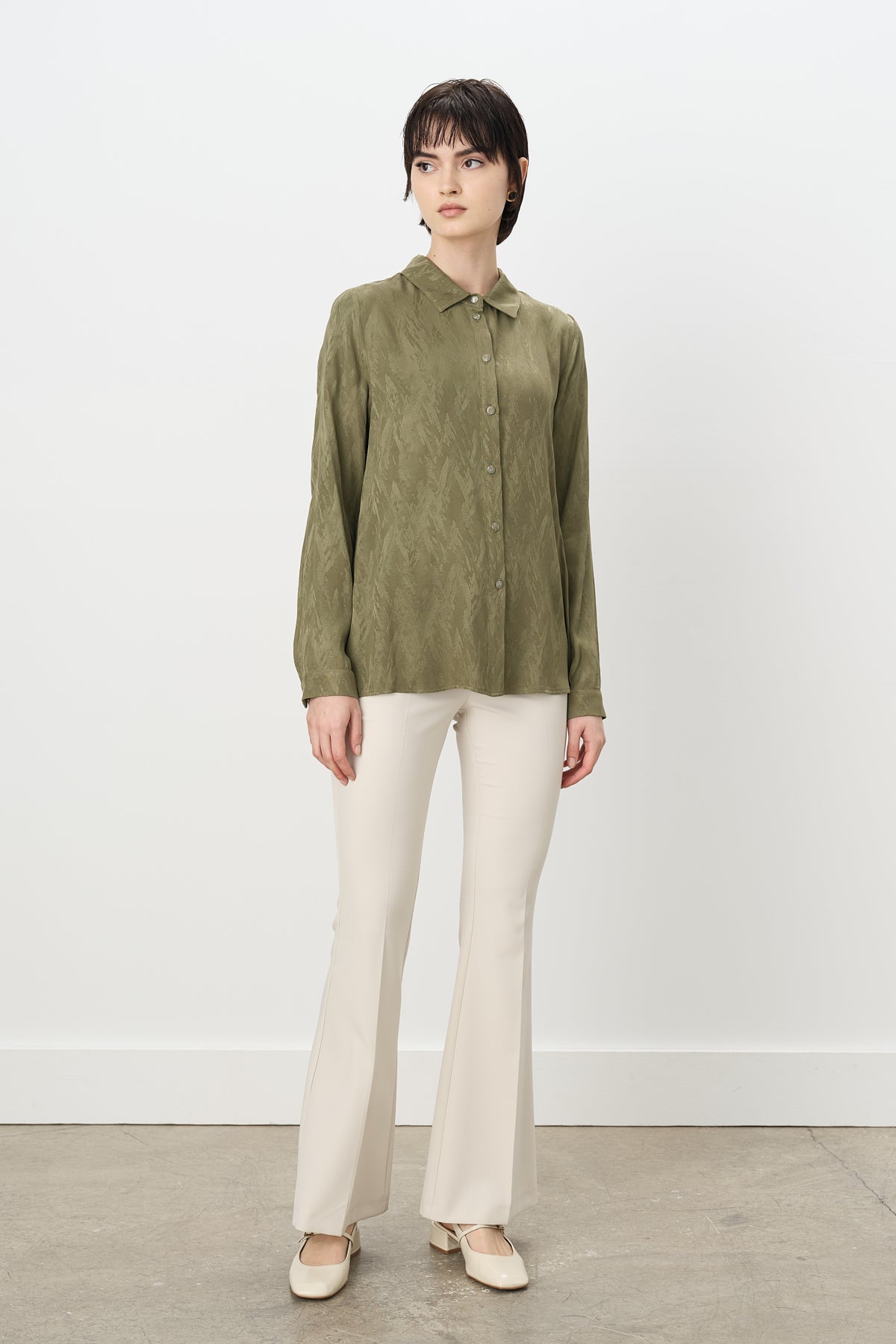 Jacquard Shirt - Khaki