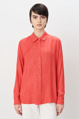 Jacquard Shirt - Coral