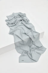 Jacquard Cotton Lyocell Scarf - Mint