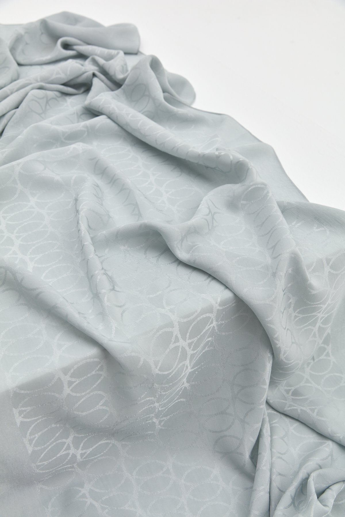 Jacquard Cotton Lyocell Scarf - Mint