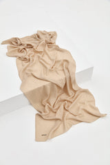 Jacquard Cotton Lyocell Scarf - Stone