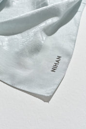 Jacquard Cotton Lyocell Scarf - Grey
