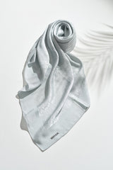 Jacquard Cotton Lyocell Scarf - Mint