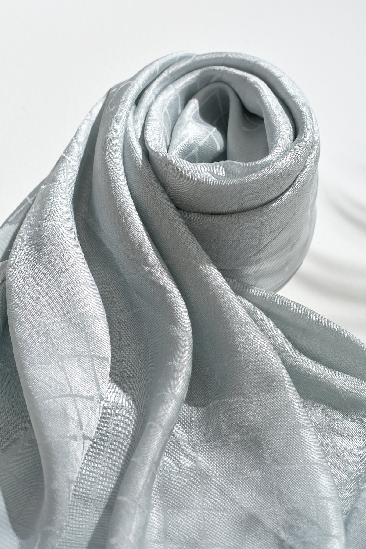 Jacquard Cotton Lyocell Scarf - Mint