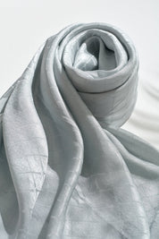 Jacquard Cotton Lyocell Scarf - Mint