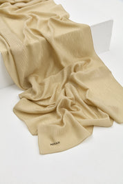 Jacquard Cotton Lyocell Scarf - Olive