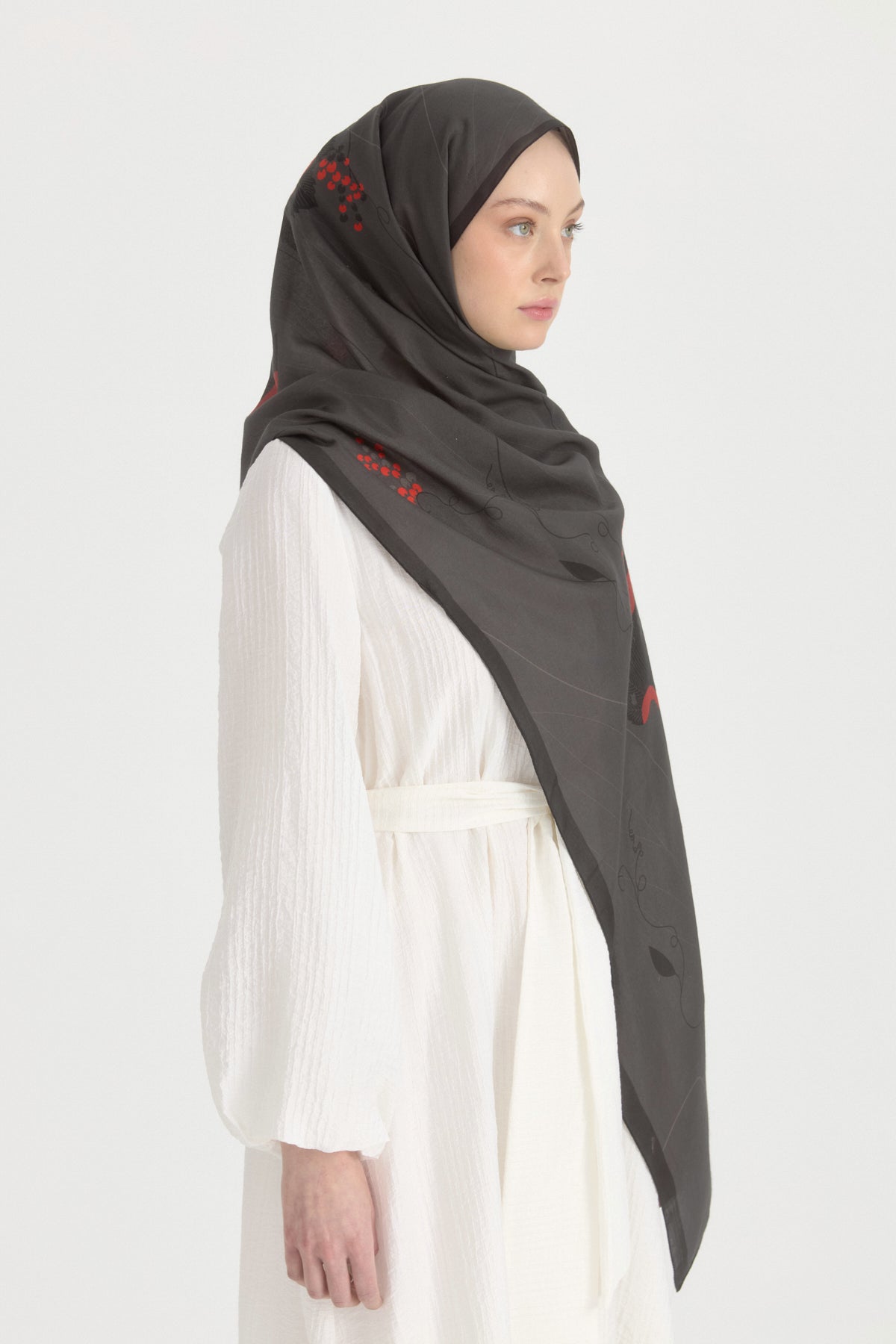 Japan Cotton Lyocell Shawl - Smoky Grey