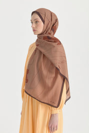 Japan Cotton Lyocell Shawl - Coffee
