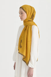Japan Cotton Lyocell Shawl - Yellow