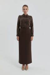 Pencil Skirt - Coffee