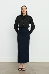 Pencil Skirt - Navy Blue