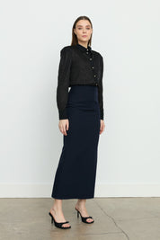 Pencil Skirt - Navy Blue
