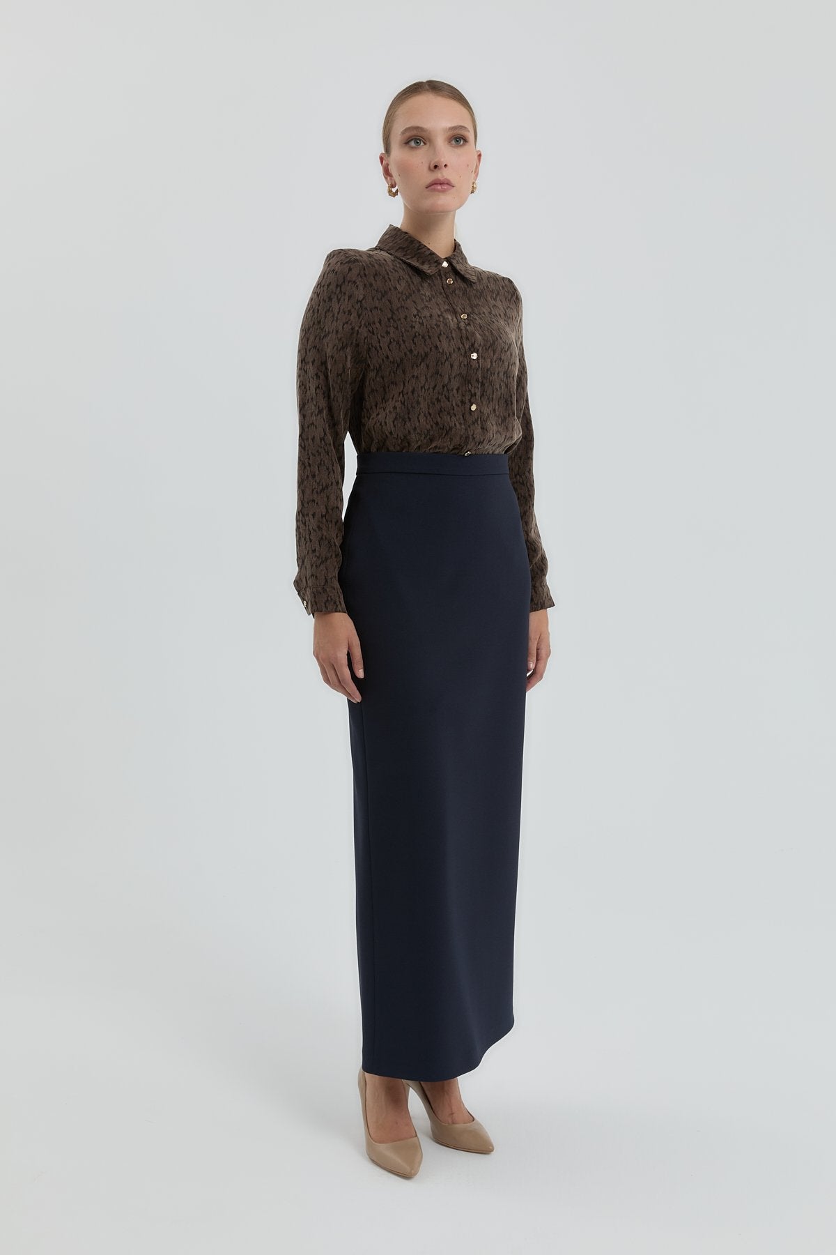 Pencil Skirt - Navy Blue