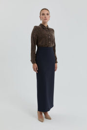 Pencil Skirt - Navy Blue