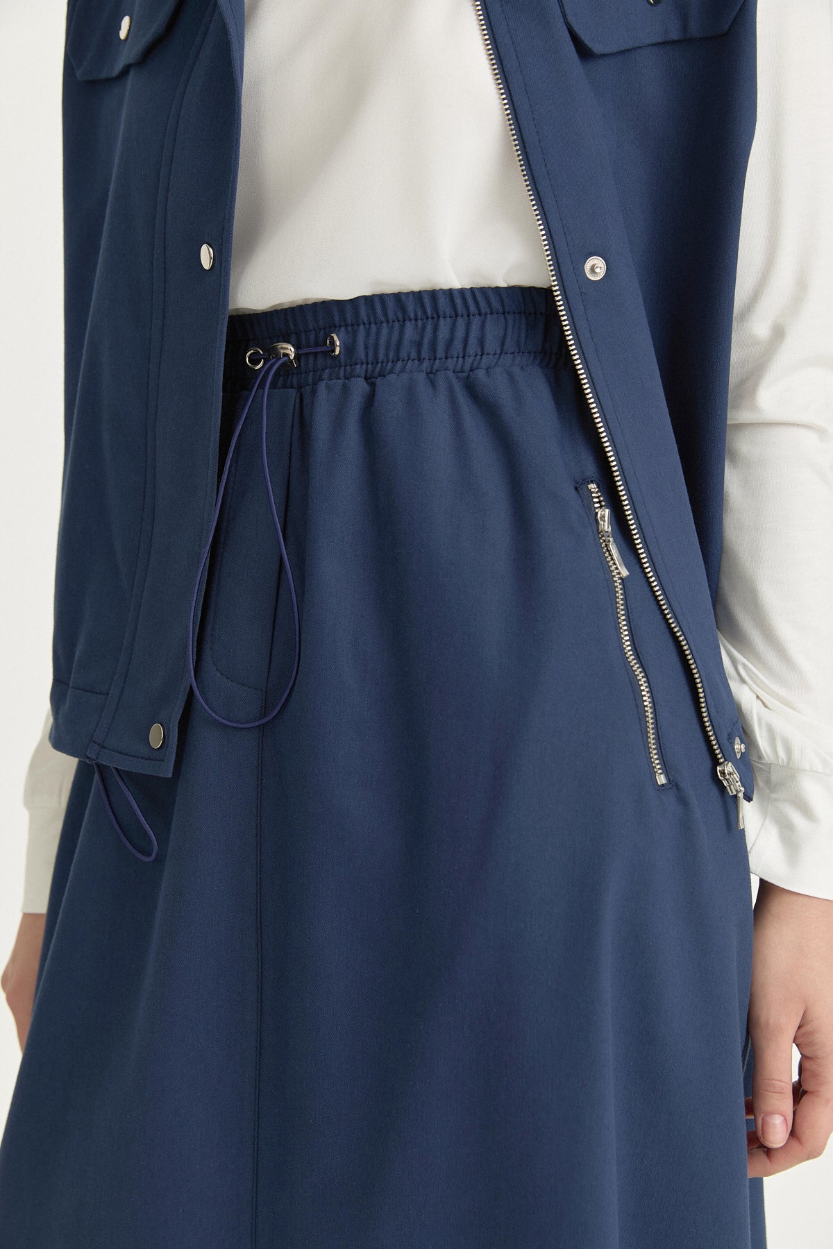 Canvas Skirt Cotton Set - Indigo