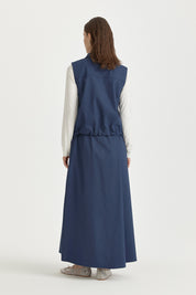 Canvas Skirt Cotton Set - Indigo