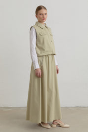 Canvas Skirt Cotton Set - Thyme