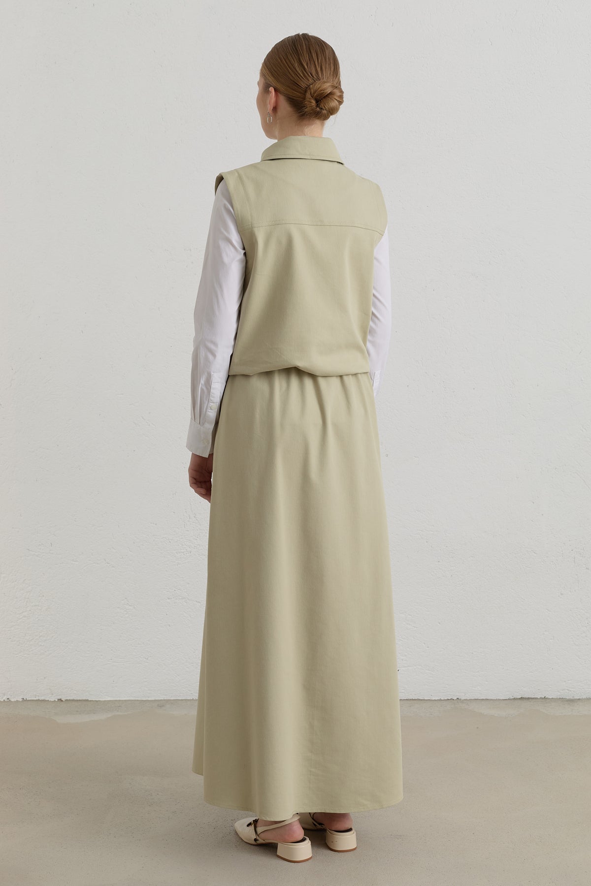 Canvas Skirt Cotton Set - Thyme