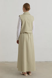 Canvas Skirt Cotton Set - Thyme