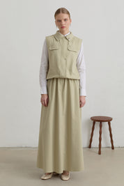 Canvas Skirt Cotton Set - Thyme