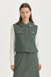 Canvas Skirted Cotton Set - Emerald