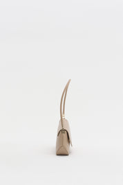 Asymmetric Shoulder Bag with Flap - Earth