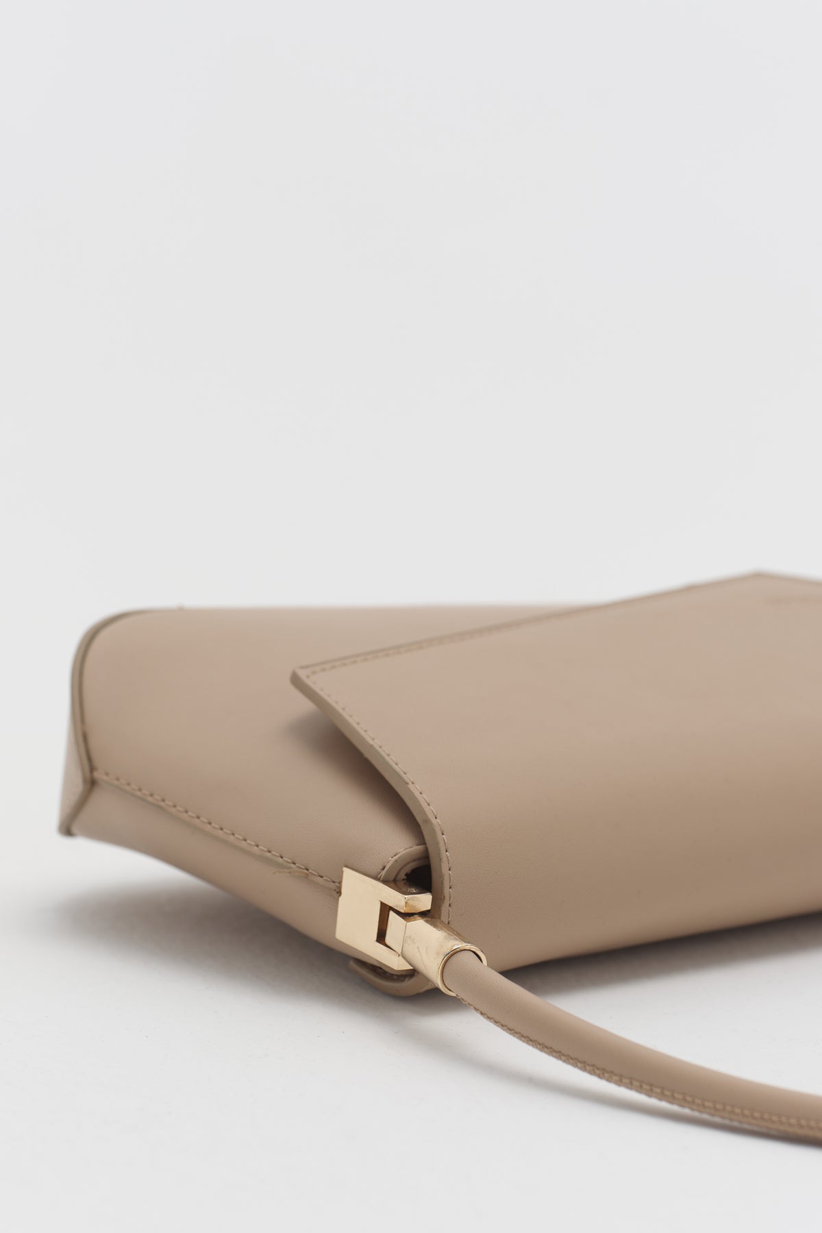 Asymmetric Shoulder Bag with Flap - Earth