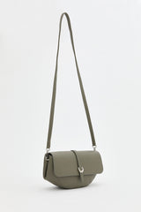 Crossbody Bag with Flap - Khaki