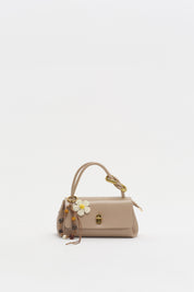 Flap Crossbody Bag with Charm Accessory - Earth