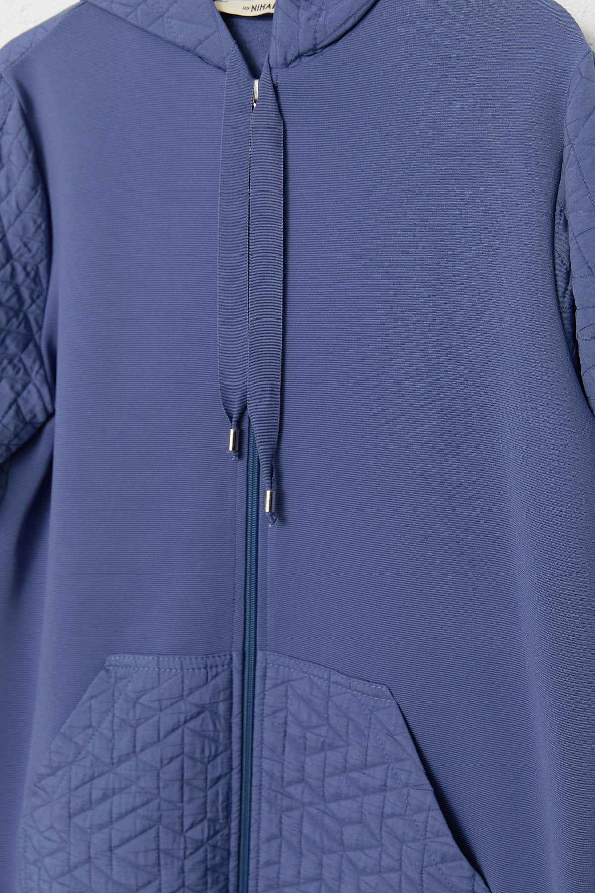Quilted Mixed Trousers Ready-to-Wear Set - Indigo
