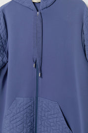 Quilted Mixed Trousers Ready-to-Wear Set - Indigo