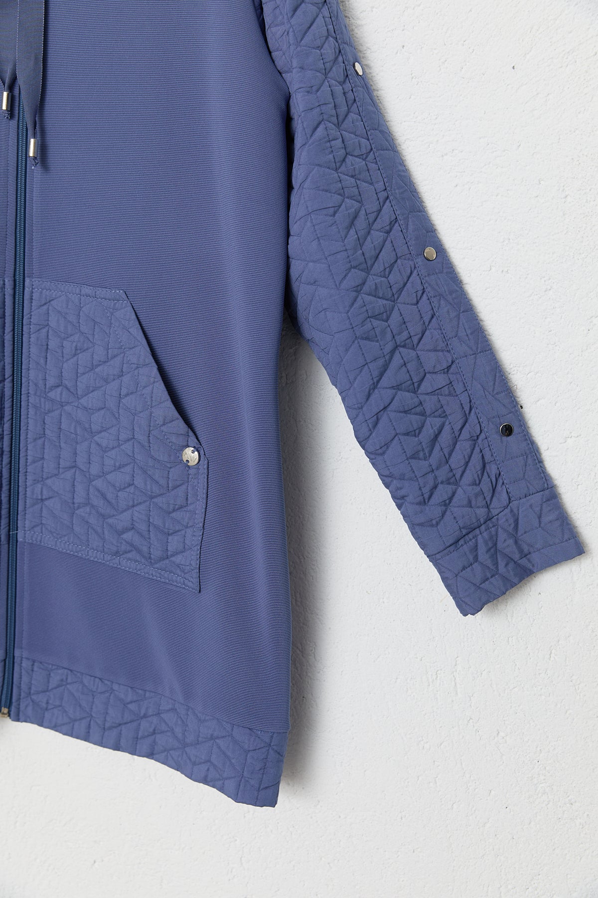 Quilted Mixed Trousers Ready-to-Wear Set - Indigo