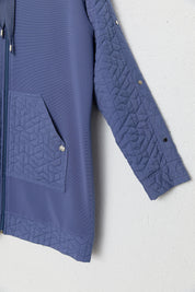 Quilted Mixed Trousers Ready-to-Wear Set - Indigo